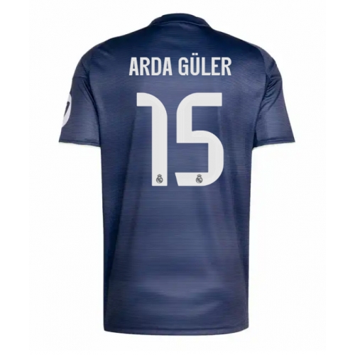 Billige Fotballdrakt Real Madrid Arda Guler #15 Replika Bortedrakt 2025-26 Kortermet Billige Fotballdrakt Real Madrid Arda Guler #15 Replika Bortedrakt 2025-26 Kortermet